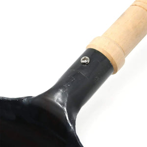 Yamada Hammered Iron Wooden Handle Round Bottom Wok (1.2Mm Thickness) 33cm - Unseasoned