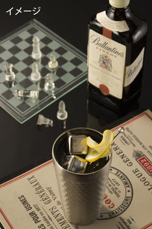 Yamakatsuminotouen Double Tumbler Cube 2P Am - Km006 Stainless Steel Japan