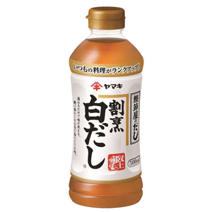 Yamaki Kappo Shiro Dashi Sauce Stock Concentrate 500ml - YOYO JAPAN