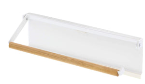 Yamazaki 3530 One - Hand Cut Magnet Kitchen Paper Holder White Japan W30.5Xd2.5Xh9.5Cm Tosca