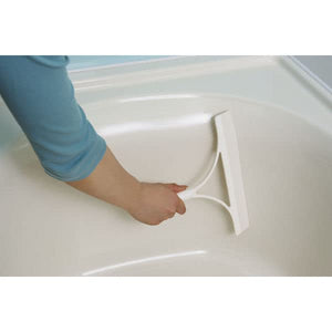 Yamazaki Sangyo Drainer Wiper Water Squeegee Basbon - Kun Japan 174348 1 White