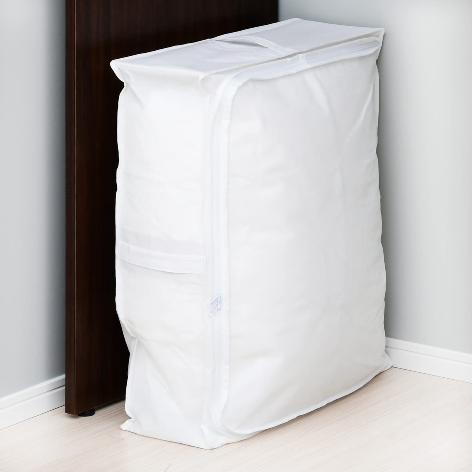 Yamazen Futon Storage Bag White Ytck - Clftm(Wh) 69X55X19Cm Core Material Handle Does Not Lose Shape