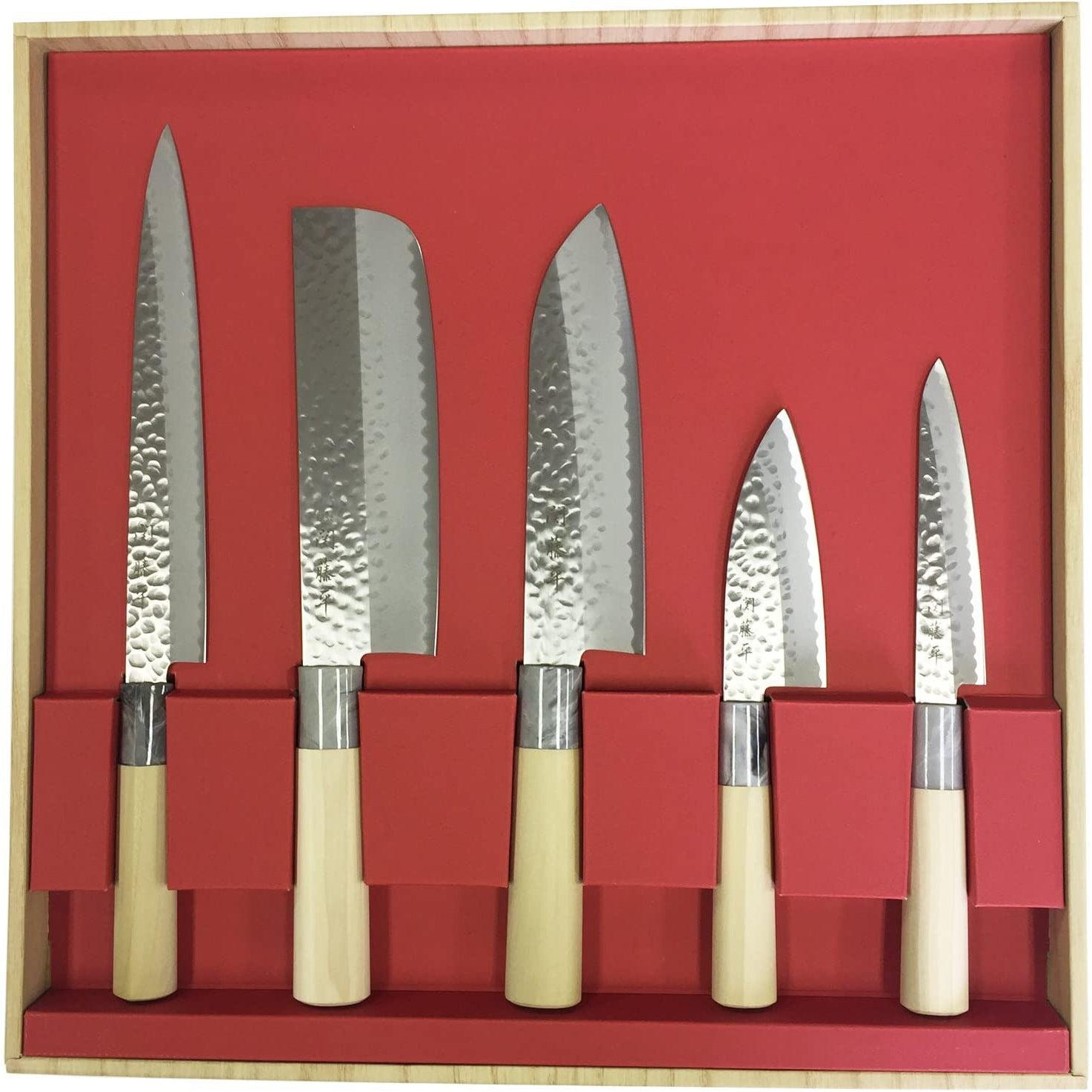 Yaxell Japanese Knife Set 5 Kitchen Knives - YOYO JAPAN