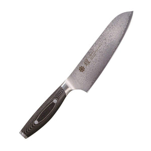 Yaxell YO-U VG10 Damascus Steel Santoku Knife 69 Layers 165mm - YOYO JAPAN