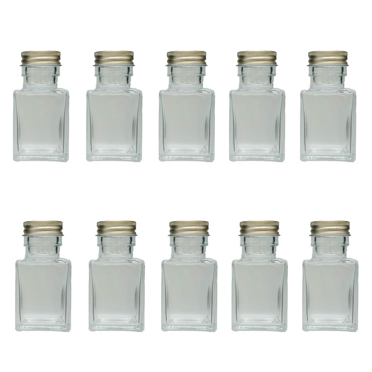 Yokohama Herbarium 2Nd Store Herbarium Bottle Square 50Ml Set Of 10 W/ Caps & How - To Guide - Japan