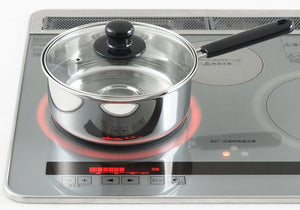 Yoshikawa Japan One - Handed Pot 20Cm Ih Compatible Silver Stainless Cookware Sj2183