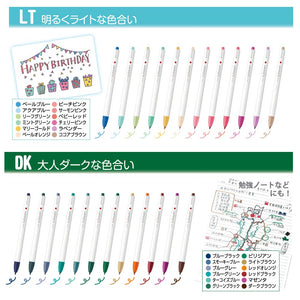 Zebra Japan Water - Based Clickart Pen Lt 12 Color Set Wyss22 - 12Clt (117 Characters)