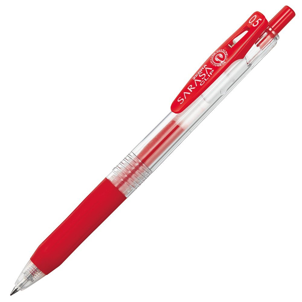 Zebra Sarasa Clip 0.5 Red 5 Gel Ballpoint Pen Japan P - Jj15 - R5
