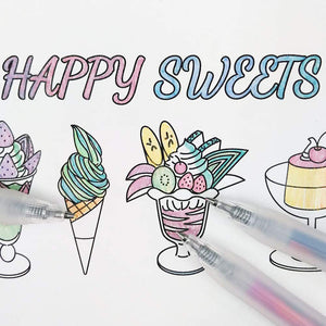 Zebra Sarasa Clip Marble Gel Ballpoint Pen 0.5Mm - 5 Colors (Japan) Jj75 - 5C - Mb