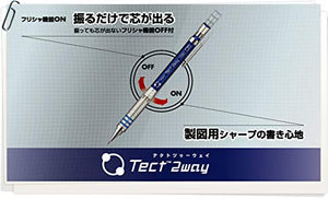 Zebra Tect Two Way Mechanical Pencil 0.5mm Black Ma41 - Bk