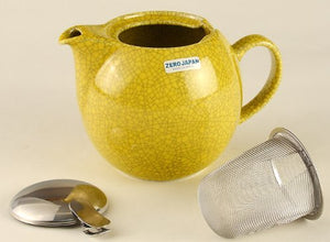 Zero Japan Teapot 5 Crackle Colors Bbn - 04 Sky Yellow W166Xd120Xh115Mm