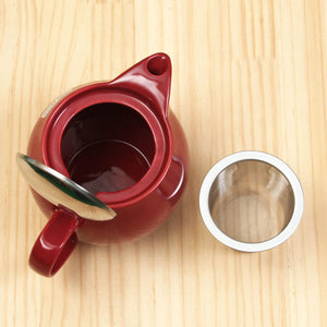 Zero Japan Universal Teapot Burgundy 450Ml Bbn - 02 Japan