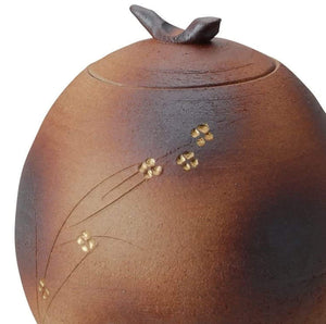 Ziyue Kiln Japanese Fire Color Small Flower Server With Wooden Stand - 3000Cc Brown Tokiwa Tokiya Pro 28 - 272 - 068 - Me