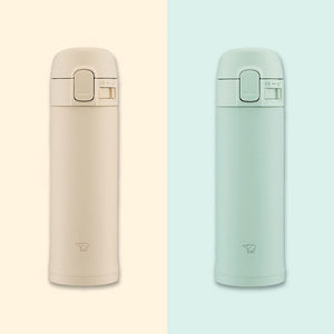 Zojirushi 0.3L Stainless Steel Water Bottle One - Touch Mug in Sage Green