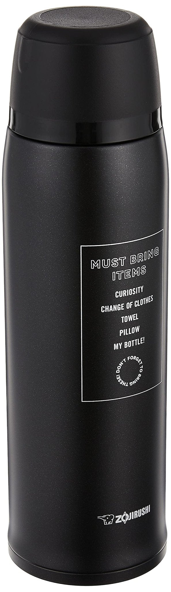 Zojirushi 1.03L Insulated Black Stainless Steel Water Bottle With Cup SJ - JS10 - BA