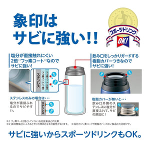 Zojirushi 1.03L Stainless Steel Water Bottle Direct Drinking Sports Type Cold Storage - Sd - Ea10 - Pl