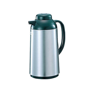 Zojirushi 1.0L Stainless Steel Thermos Pot with Feather Touch Cap Heat and Cold Retention - Agy - 10S - Xa