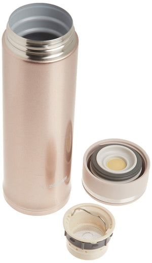 Zojirushi 16 - Oz Stainless Steel Travel Mug with Tea Leaf Filter in Pink Champagne