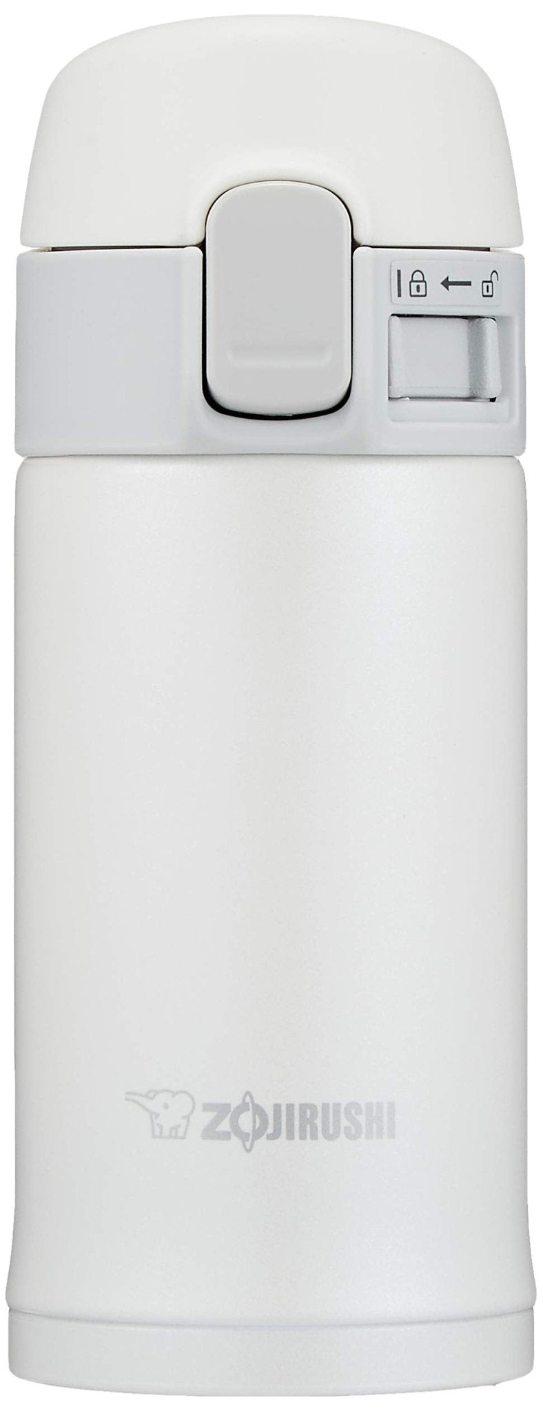 Zojirushi 200ml Stainless Steel Direct Drinking Water Bottle One - Touch Open White