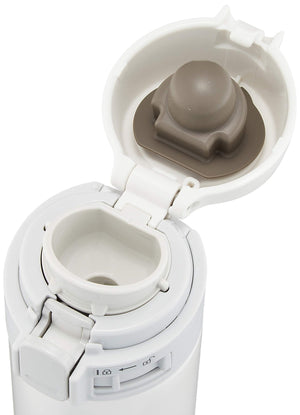 Zojirushi 300ml Stainless Steel Water Bottle One - Touch Open White - SM - PC30 - WA