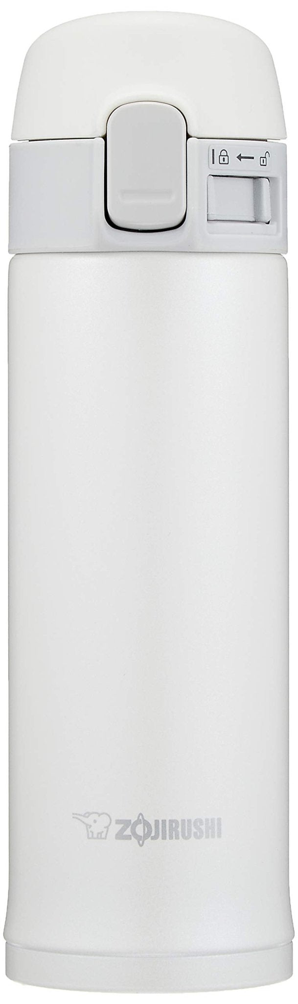 Zojirushi 300ml Stainless Steel Water Bottle One - Touch Open White - SM - PC30 - WA