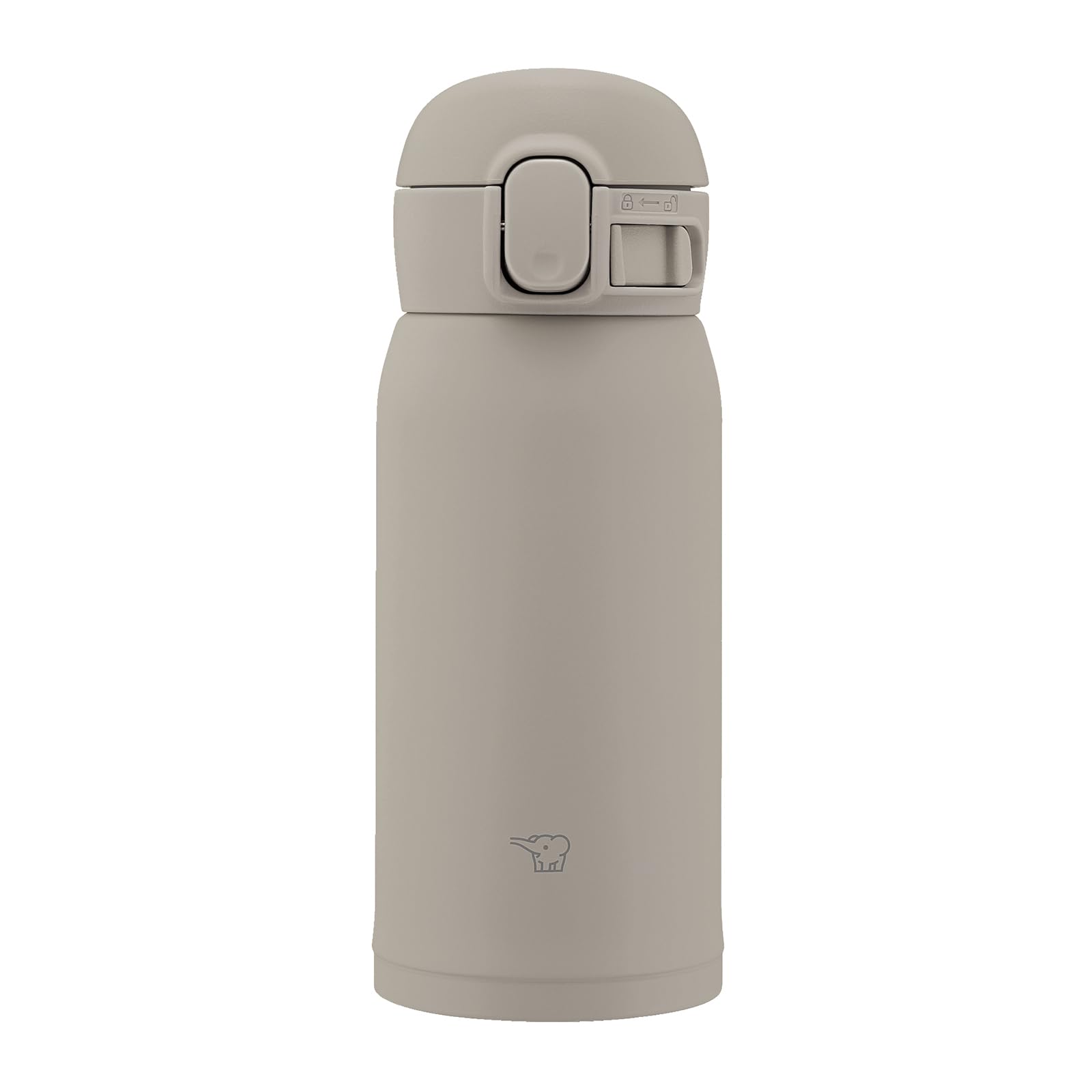 Zojirushi 360ml Stainless Steel Water Bottle One - Touch Gray Mug with Integrated Gasket SM - WS36 - HM