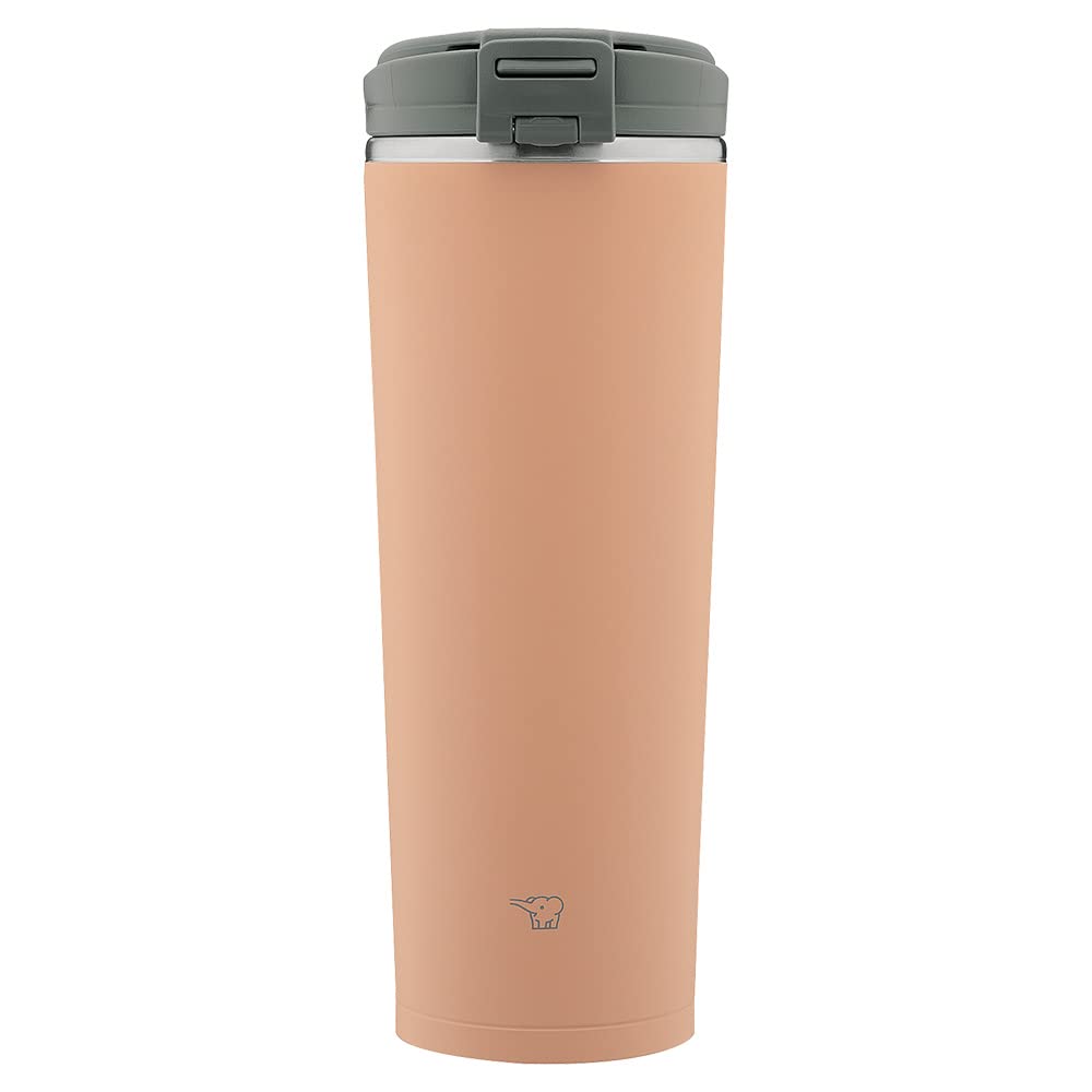 Zojirushi 400ml Portable Carry Tumbler Flip Lid Easy Clean Cinnamon Beige Sx - Ka40 - Cm