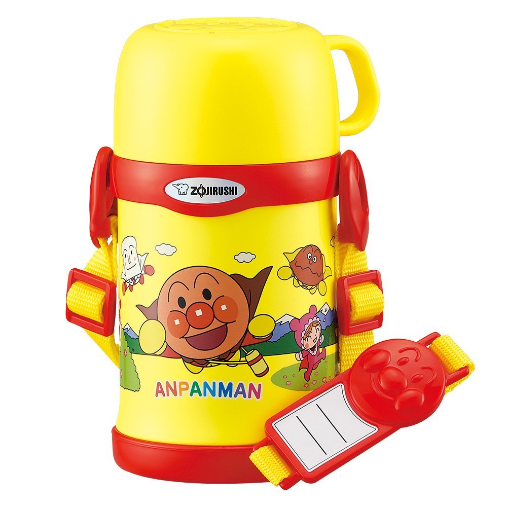 Zojirushi 450ml Stainless Steel Water Bottle with Cup - Anpanman Series Model SC - LG45A - ER