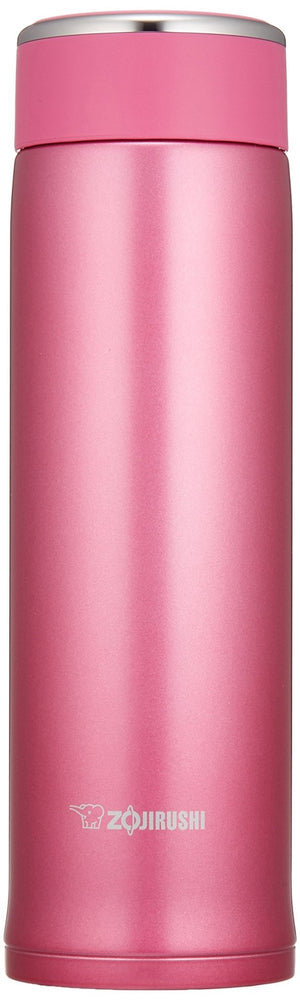 Zojirushi 480ml Floral Pink Stainless Steel Direct Drinking Water Bottle SM - LB48 - PM