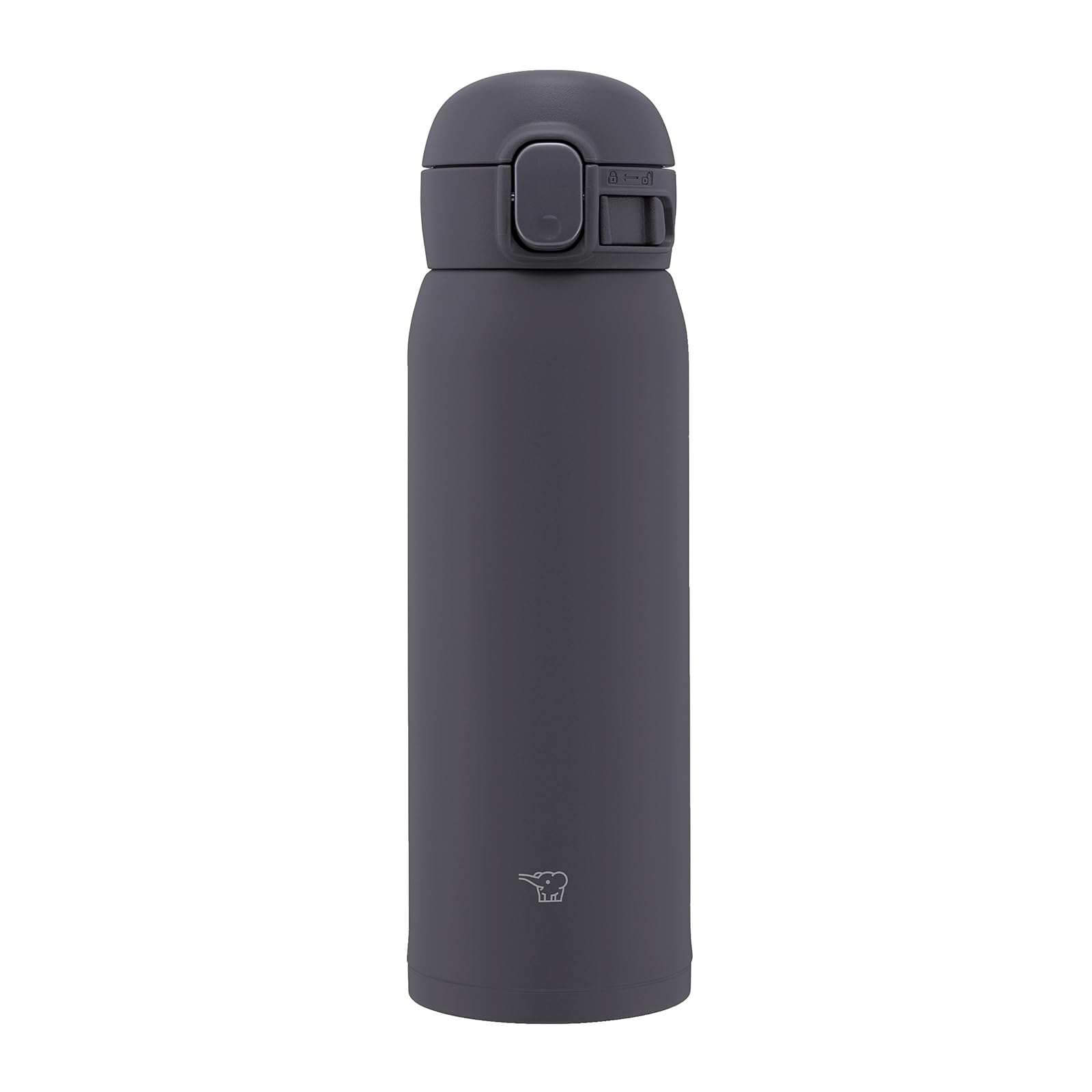 Zojirushi 480ml One - Touch Stainless Steel Water Bottle Soft Black Easy - to - Clean