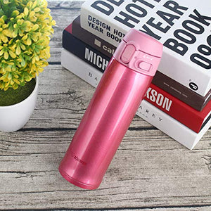 Zojirushi 480ml Pink Travel Mug Bottle - Compact Leak - Proof & Insulated SM - TA48 - PA