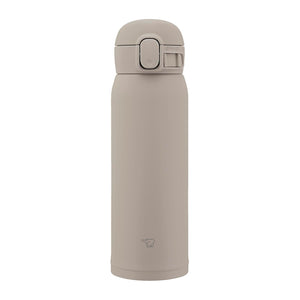 Zojirushi 480ml Stainless Steel Water Bottle - Easy Wash Seamless Cap Gray Sm - Ws48 - Hm