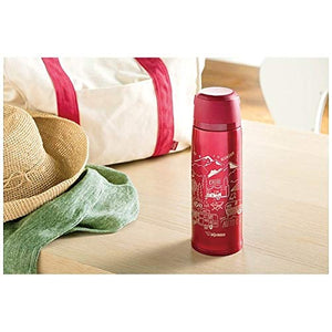 Zojirushi 820ml Red Stainless Steel Insulated Water Bottle with Cup - Sj - Js08 - Ra