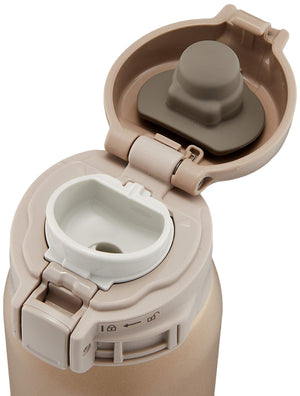 Zojirushi Beige Gold Mug Bottle 360ml Compact and Versatile Sm - Se36 - Nz