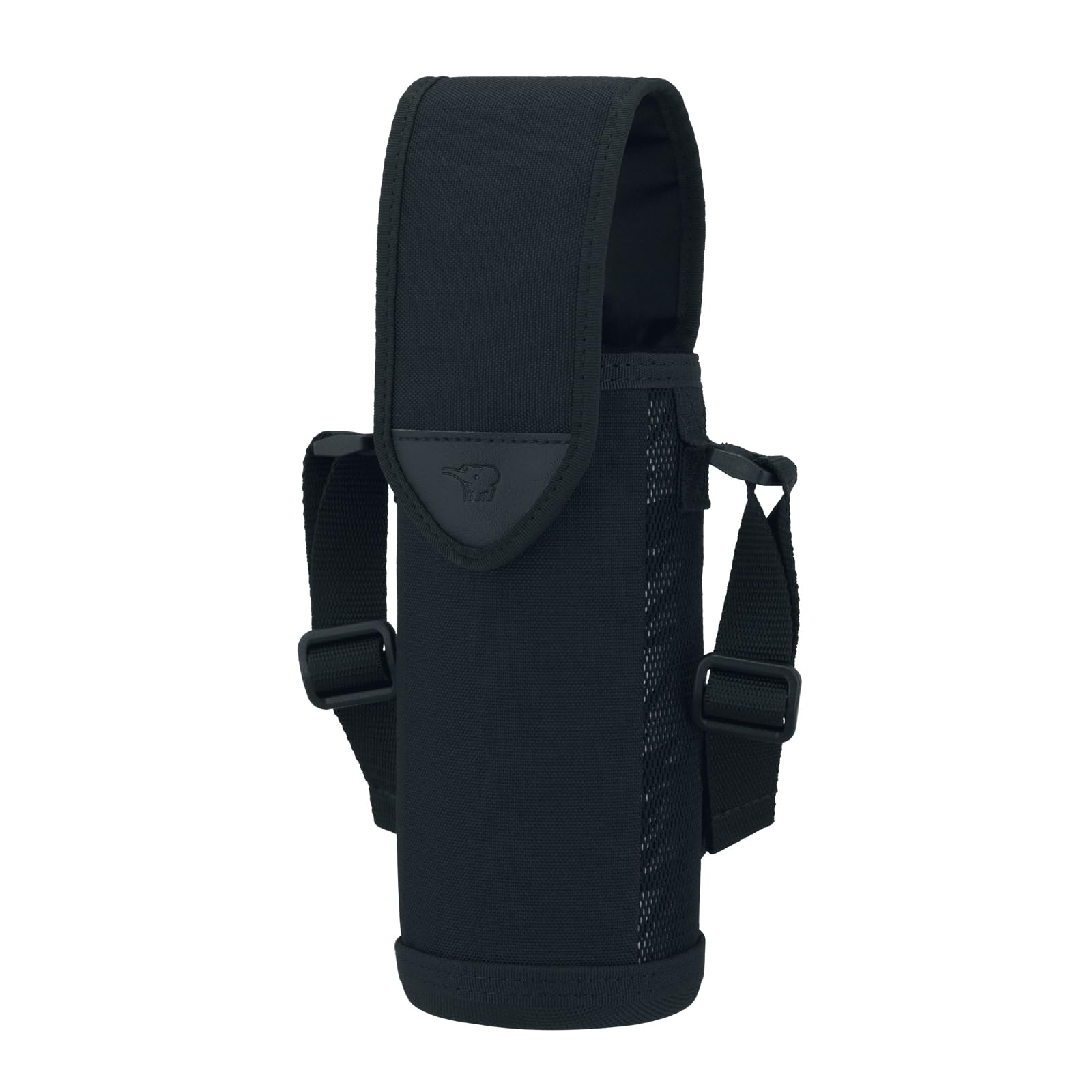 Zojirushi Black Stainless Steel 480ml Water Bottle Cover with Name Tag & Shoulder Strap Machine Washable - Mc - Da02 - Ba