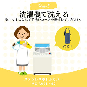 Zojirushi Blue Stainless Steel 480ml 3 - Way Water Bottle Cover Stretch and Machine Washable - Mc - Aa02 - Aa