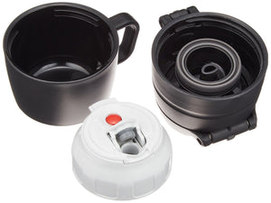 Zojirushi Camouflage Black Stainless Steel Water Bottle 820ml with 2Way Cup & Direct Drinking Pouch