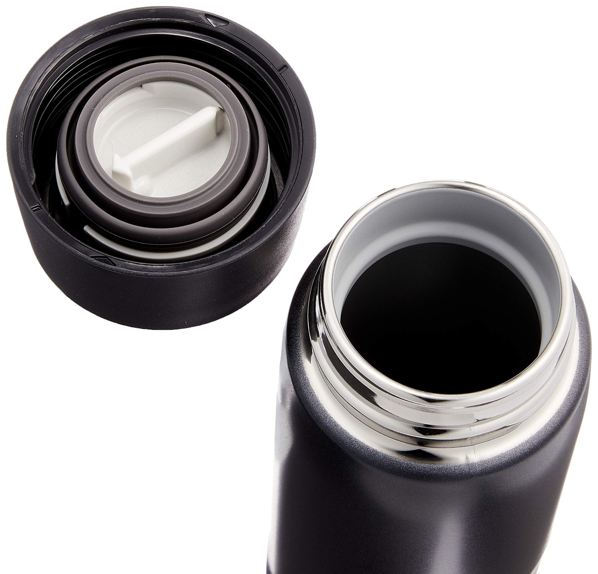 Zojirushi Japan Stainless Steel Water Bottle 360Ml Black Sm - Na36 - Ba