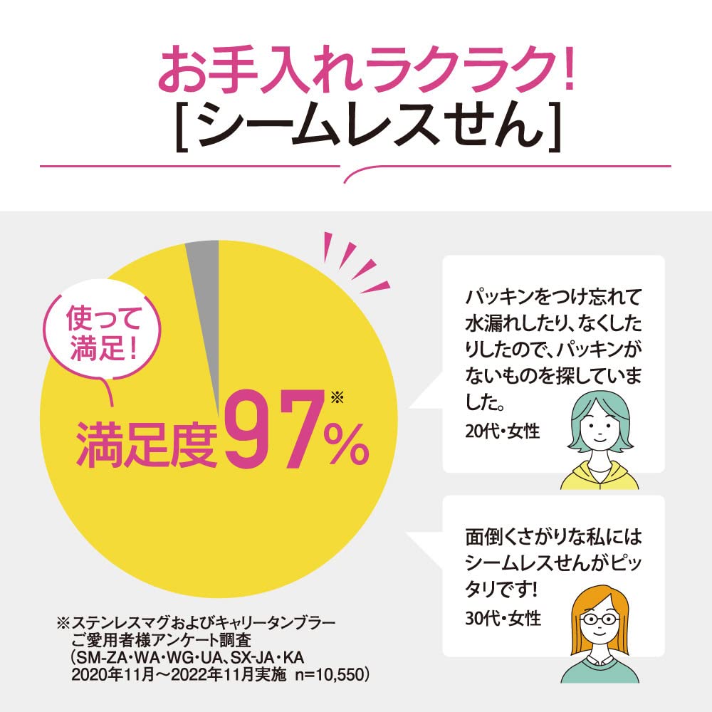 Zojirushi Large Capacity Stainless Steel Water Bottle 600ml Easy Clean Mint Blue SM - VA60 - AM