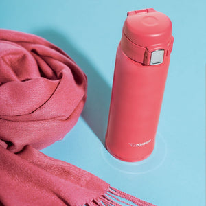 Zojirushi Lightweight Stainless Steel 360ml Water Bottle Coral Pink Direct Drinking Sm - Sc36 - Pv