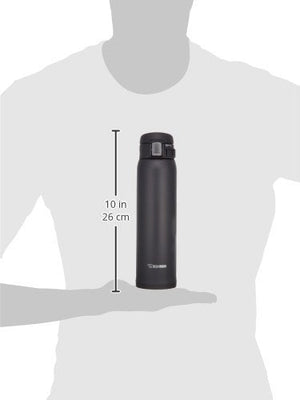 Zojirushi Lightweight Stainless Steel Water Bottle 600ml Sleek Black SM - SA60 - BA
