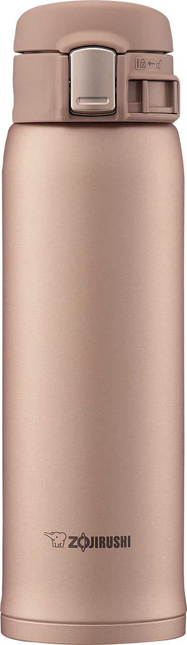 Zojirushi Mahobin (Zojirushi) Water Bottle Stainless Mug Bottle Direct Drinking Lightweight Cold Insulation One Touch Open Type Lightweight Compact 480Ml Matt Gold Sm - Sd48 - Nm