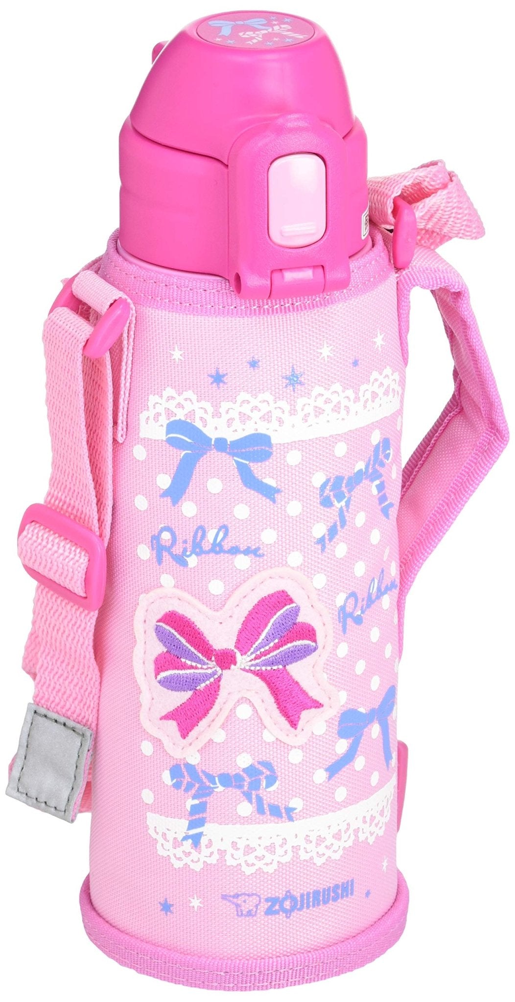 Zojirushi Pink Stainless Steel 520ml Water Bottle with Straw Model SD - CB50 - PA