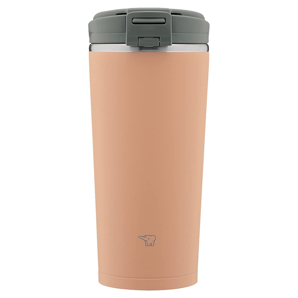 Zojirushi Portable Water Bottle Tumbler 300ml Cinnamon Beige Easy - to - Clean Flip Lid SX - KA30 - CM