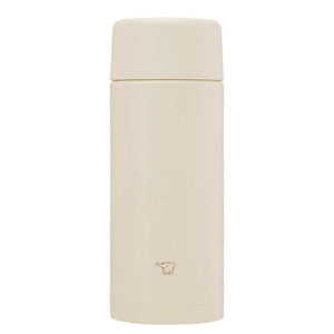 Zojirushi Sand Beige Stainless Steel Water Bottle 360ml with Seamless Cap Easy to Clean SM - ZB36 - CM