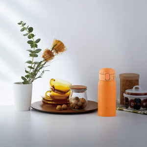 Zojirushi Sm - Wa36 - Da Stainless Steel Mug Seamless One Touch Orange 360ml - Japanese Thermose Bottle