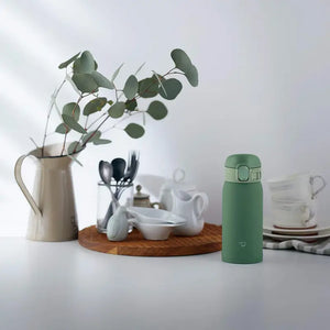 Zojirushi Sm - Wa36 - Gd Stainless Steel Mug Seamless One Touch Khaki 360ml - Japanese Thermos Bottle