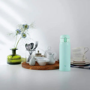 Zojirushi Sm - Wa48 - Gl Stainless Steel Mug Seamless One Touch Apple Green 480ml - Thermos Bottles