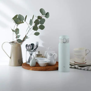 Zojirushi Sm - Wa48 - Hl Stainless Steel Mug Seamless One Touch Ice Gray 480ml - Japanese Vacuum Bottle