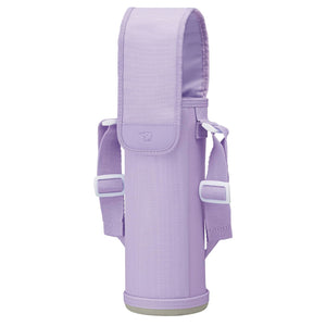 Zojirushi Stainless Steel 720ml Water Bottle Cover with Shoulder Strap Purple Mc - Ca04 - Va